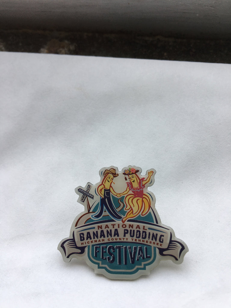 Banana Pudding Logo Pins